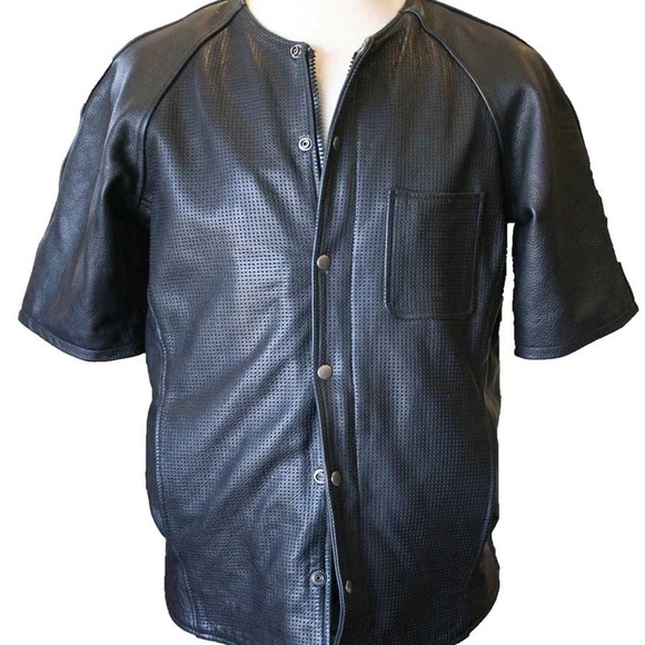 DUGOUT PERFORATED LEATHER JERSEY - Picture 7 of 9